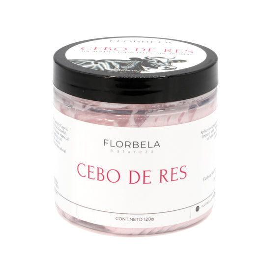 Sebo de Res 120g Rosa infusionado en aceites esenciales